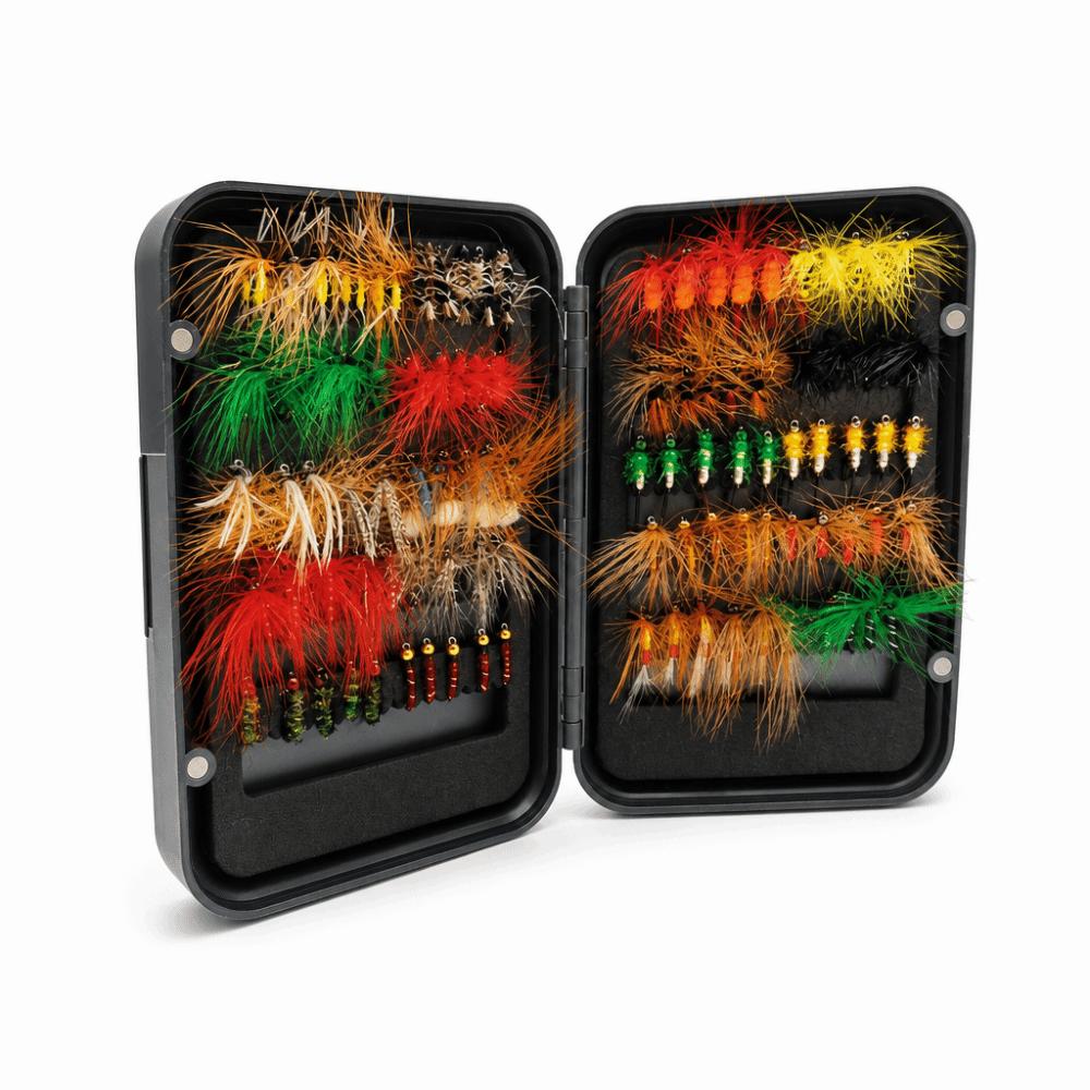 100PCS Handmade Fly Fishing Kit Lightweight Fly Fishing Lures Fly Fishing Flies Kit  Trout Fishing