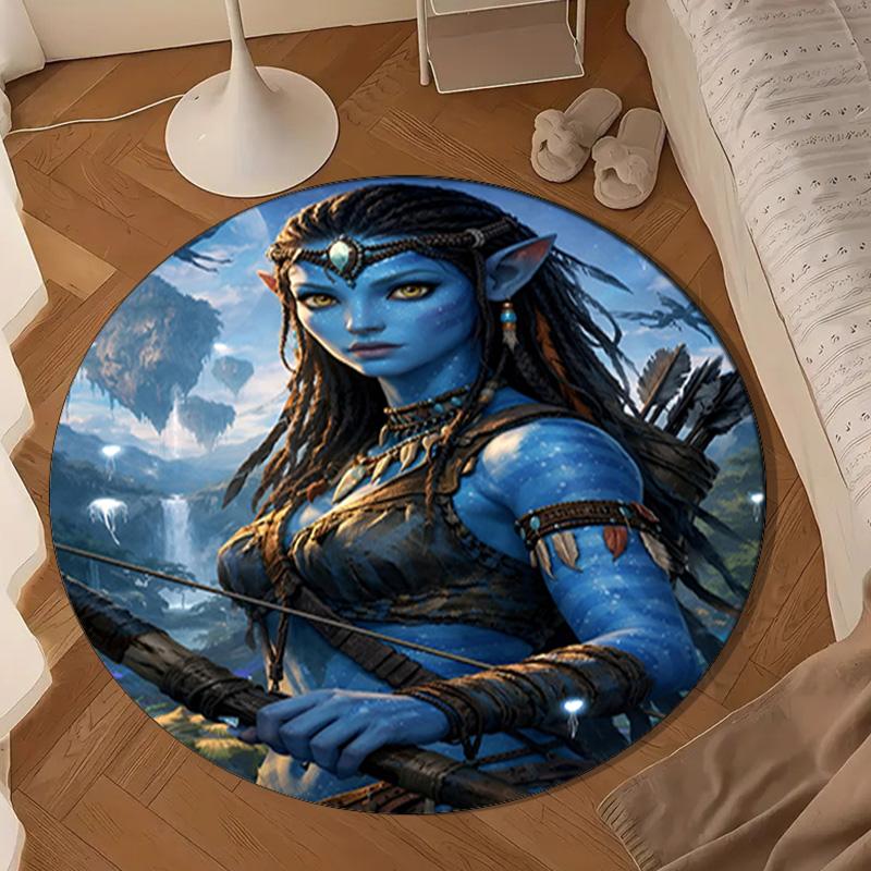 Ava-tar Adventure Round Rug for Livingroom,Bedroom, Palyroom, Chair Rug, Area rug, Circle Carpet, Large Size Decor Fan Christmas gift