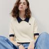 Chuyu Women's Color Block Polo Knit Shirt
