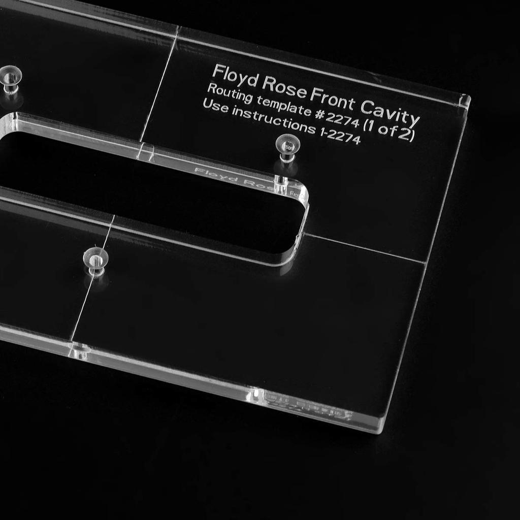 Musiclily Pro CNC Accurate Acrylic Floyd Rose Guitar Tremolo Bridge Template Set