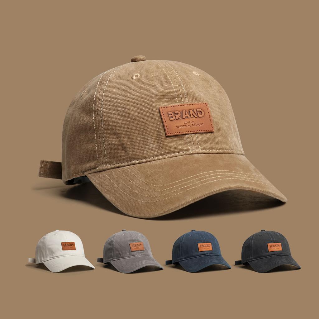 Washed Soft Hat Men's Spring Versatile Casual Baseball Cap Sun Protection Student Travel Baseball Cap Girl Simple