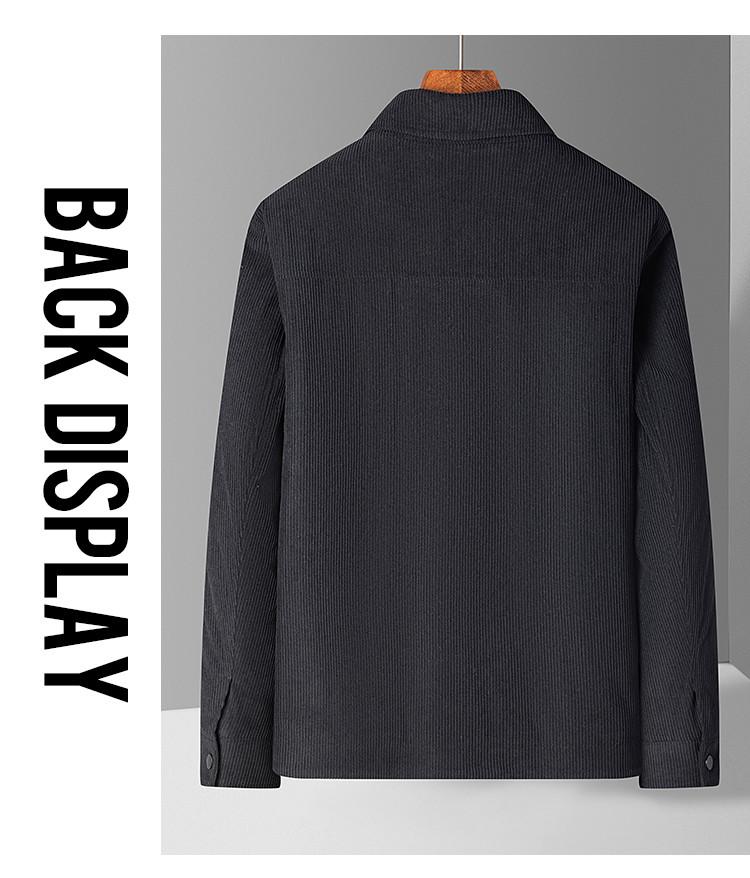 Workwear Cotton Thickened Jacket with Wind Clip