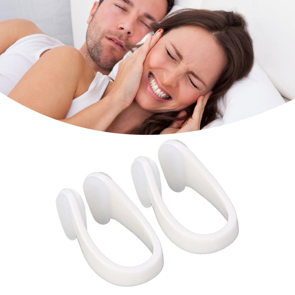 2 STÜCKE Nasenklammer ABS Humanisierungsdesign Multifunktionale Nasenverstopfung Linderungsklammer für Zuhause