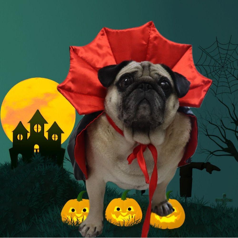 Adjustable Halloween Pet Cape Comfortable Dogs Wizard Outfit Funny Cat Cloak Puppy