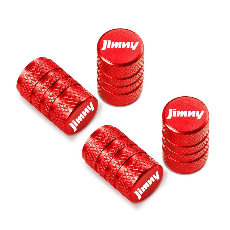 For Suzuki Jimny 4pcs Car Wheel Tire Valve Caps Tyre Stem Covers Airdust Waterproof Accessories