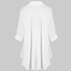 Women's Fashion Loose Casual Plus Size Lace V-Neck Button Down Long Sleeve Shirt