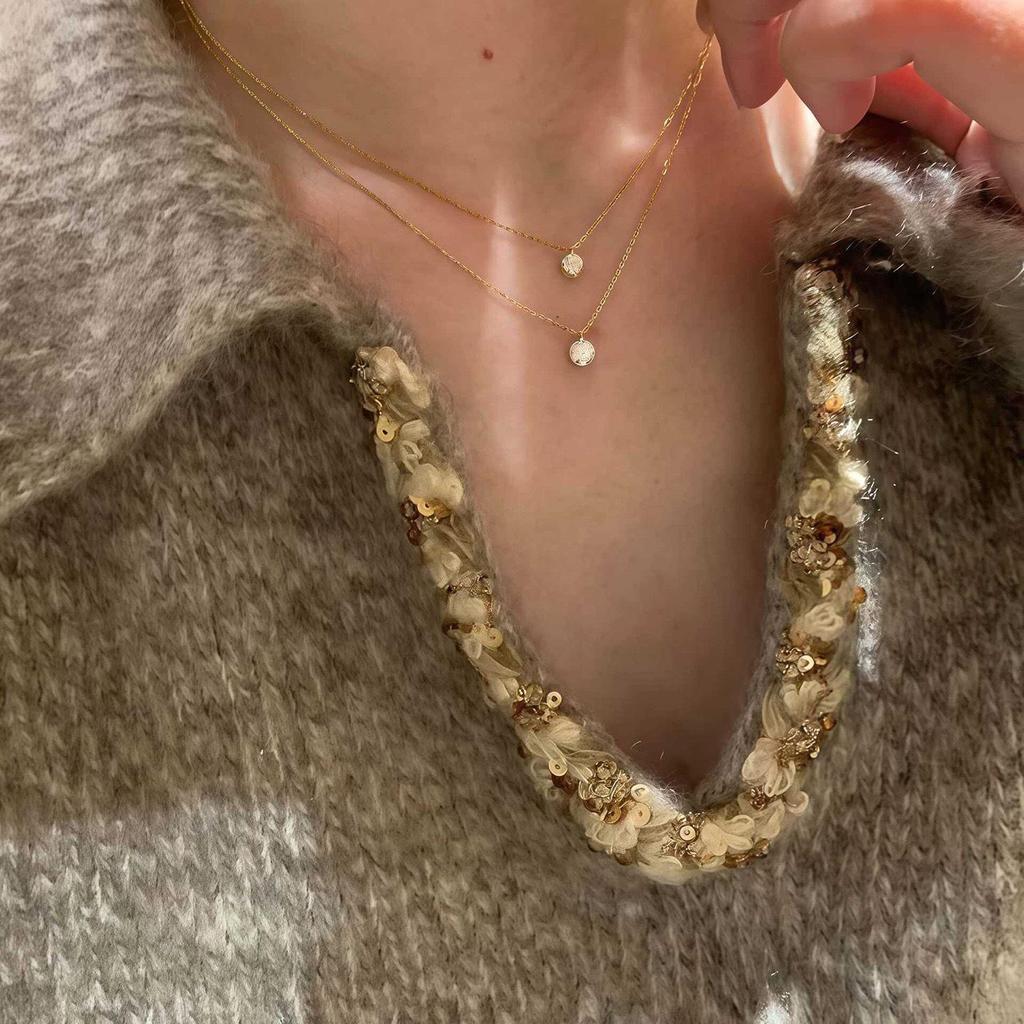 S925 Elegant Minimalist Diamond Nose Stud & Necklace for Women - Sparkling Summer Clavicle Accessory