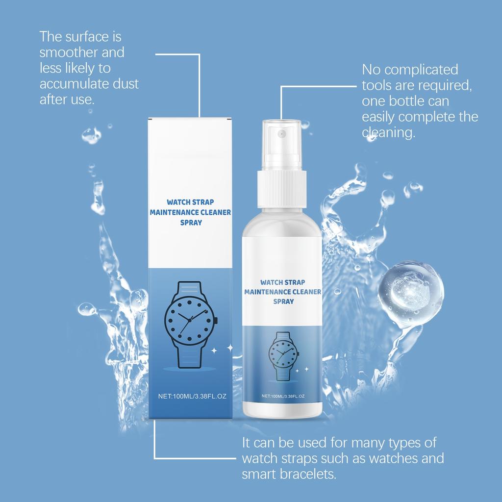 Watch Strap Maintenance Cleaner Spray; Watch Strap Cleanser; Watch Strap Cleaner Spray(100ml)