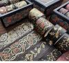 YUBX Masking Tape Vintage Washi Paper Tape with Gold Foil and Retro Pattern Perfect for DIY Gift and 6-Piece Set - Crafts, Journals, Planners,