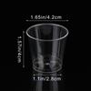50Pcs 30Ml Disposable Mini Clear Plastic Cup Outdoor Picnic Birthday Kitchen Party Shot Glasses Jelly Cups Tableware Tasting