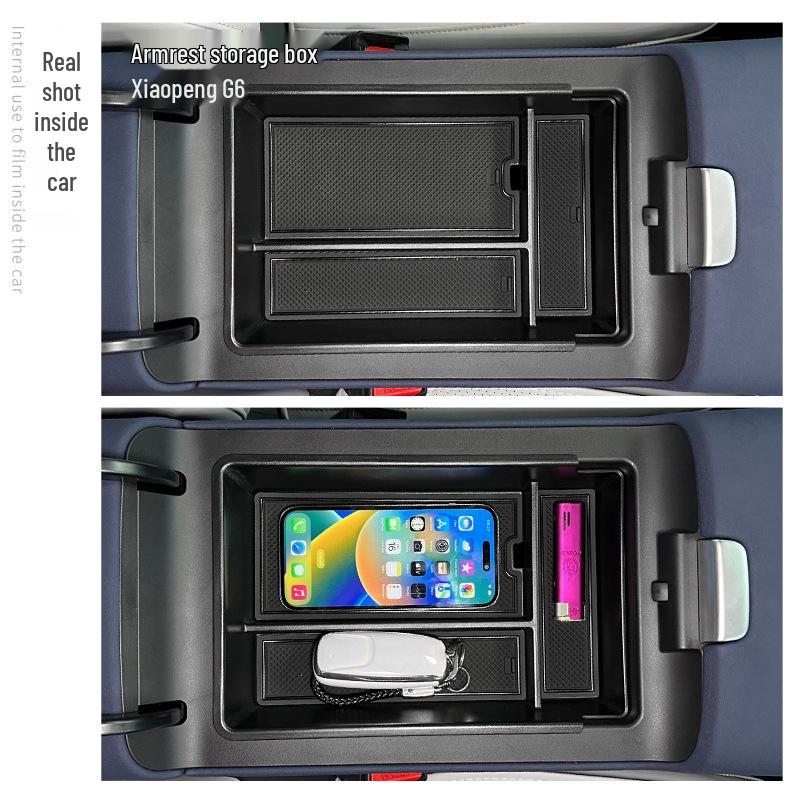 Storage Box for Models 23-25 XPeng G6 Center Console Armrest - Car Interior Accessory