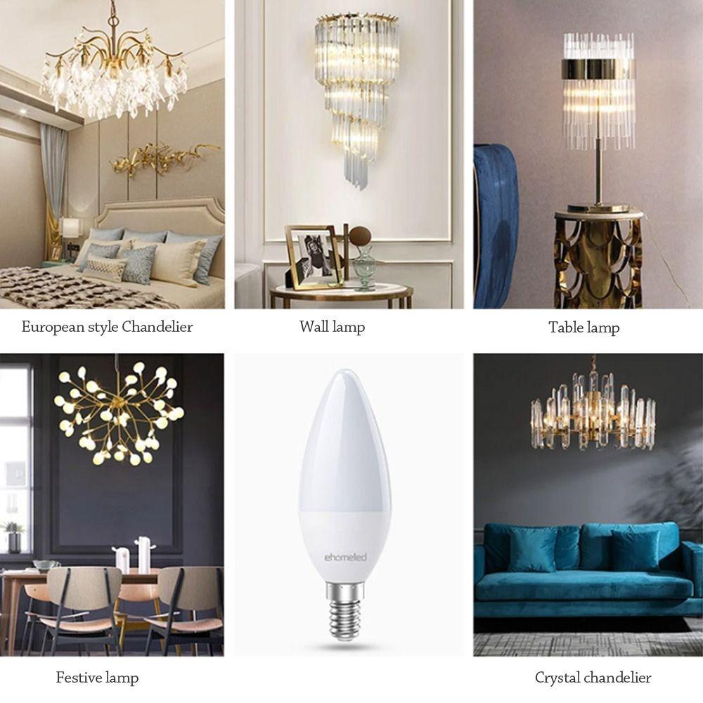 E14 Led Candle Bulbs 220V Led Chandelier Candle Light Hot Bulb White Lamp  Home Decoration