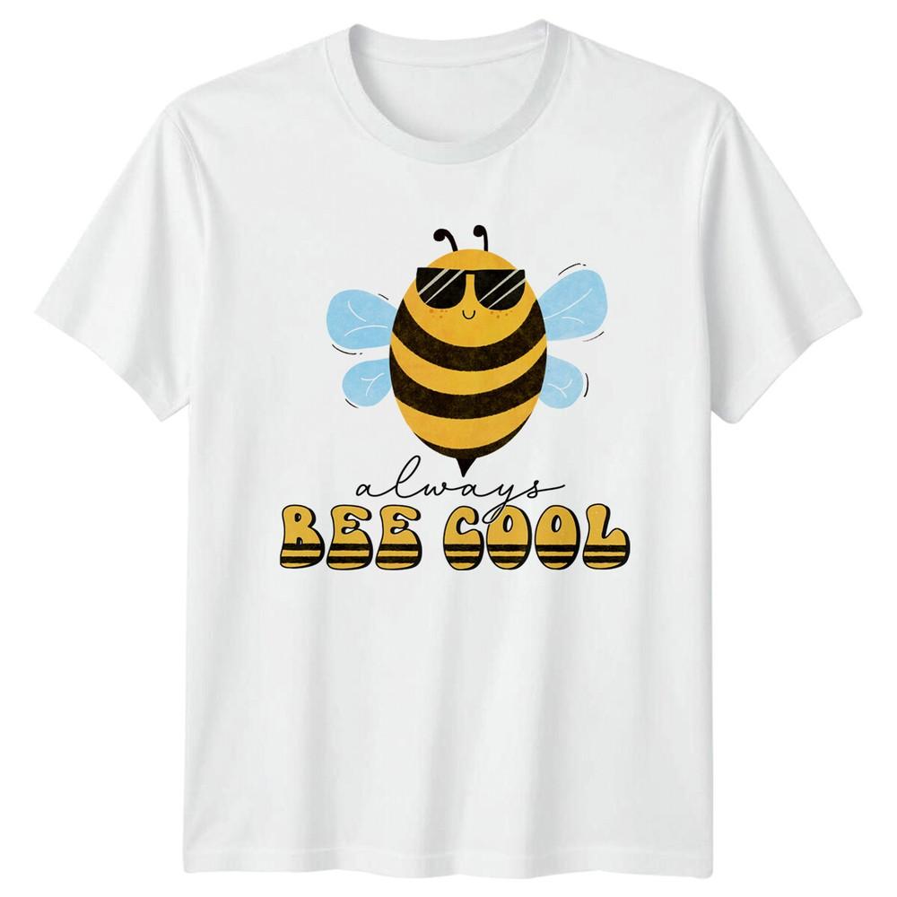 Always Bee Cool Sunglasses Bee Nature Lover Graphic TShirt S