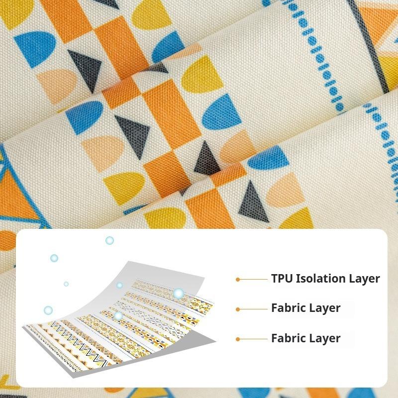 Tablecloth Cotton and Linen Wash-free Fabric Ethnic Style Rectangular Tablecloth Waterproof and Oil-proof