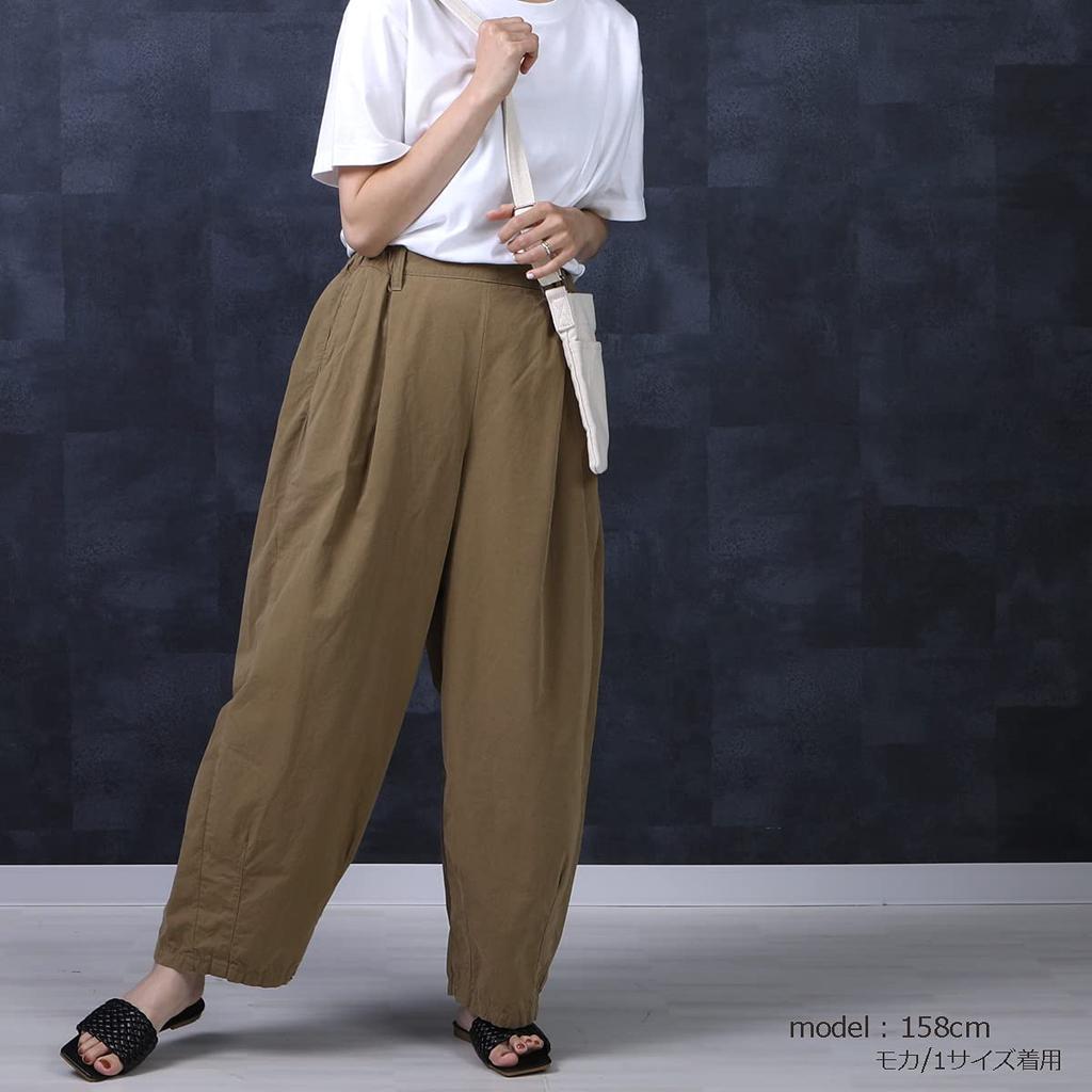 Selectively Berry Circus Matte Comfortable Elastic Solid Loose Plus Suitable for Size L Women's Wide-Leg Pants, Lightweight, Texture, Wear,