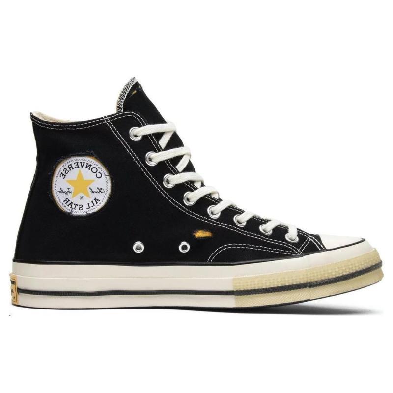 Dr. Woo x Converse Chuck Taylor All Star 1970s Hi Collaboration Tear Eye Breaking Crystal High Top Espadrille Shoes Unisex Black
