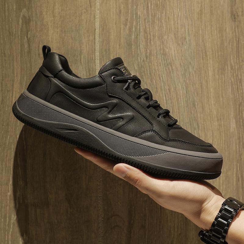 

Модные Универсальные Кроссовки для Хайкинга на Шнуровке Новая Кожа Мужские Деловые Туфли Уличная Мужская Обувь для Трекинга Мягкая Удобная Повседневная Обувь 44