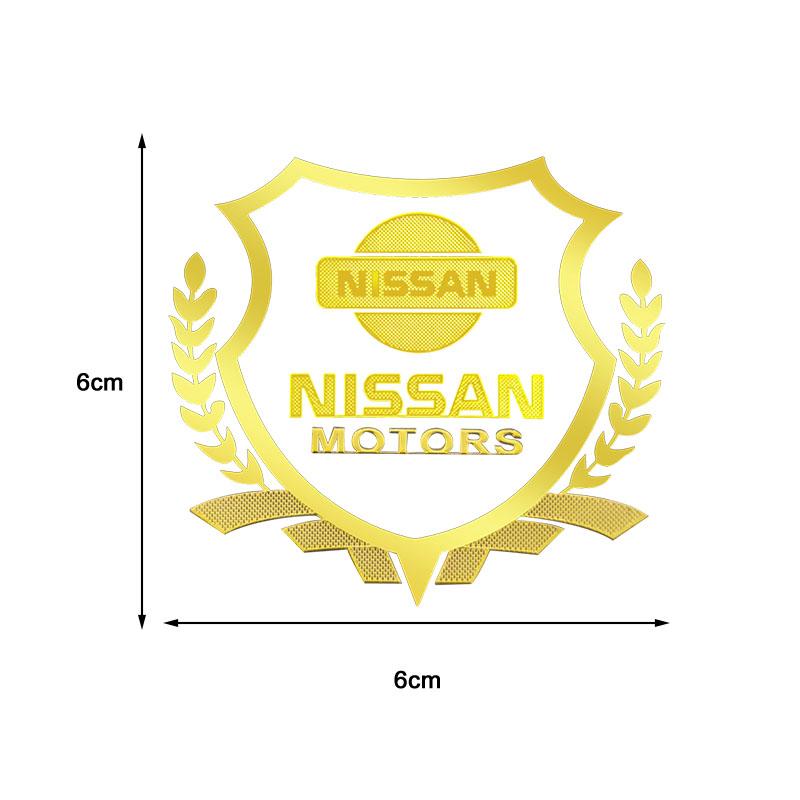1Pc Car Body 3D Stickers Wheat Ears Styling Emblem Auto Decoration For Nissan DAYZ Livina Roox Sentra Altima Cube Micra Note Skyline Versa Kicks Rogue