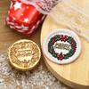 Christmas Series Embossed Christmas Tree Lacquer Seal Head Brass Carving Wax Seal Decoration Gift for Lacquer Lovers