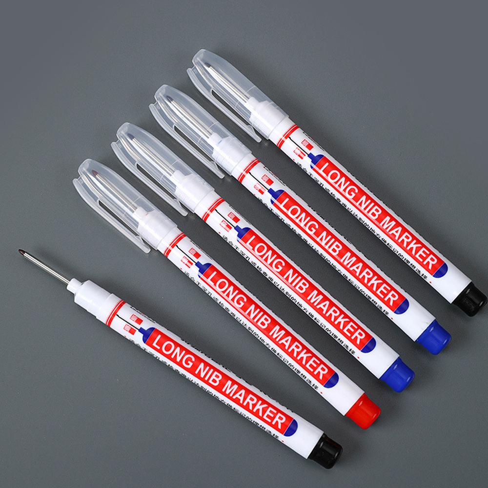 1-100 Stück 20mm Langer Kopf Markerstift Mehrzweck Holzbearbeitung Fliesen Dekoration Tiefloch Marker Stifte Rote/Schwarze/Blaue/Grüne Tinte