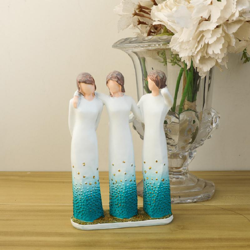 Three Sisters Ornaments Tabletop Ornaments Gifts Resin Crafts Decorations Holiday Commemorative Gifts Art Decorations New