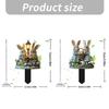 Weather Proof Rabbit Yard Art Garden Stake Ornament For Easter Parties And Event Seasonal Celebration Accessory
