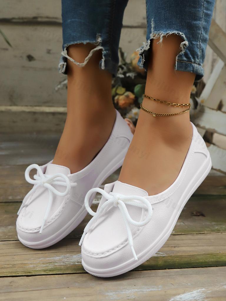 Fashion 2025 Autumn New Shallow Mouth Casual Thick Soled Single Shoes for Women Comfortable Versatile Wedge Heel Concise Design Sneakers