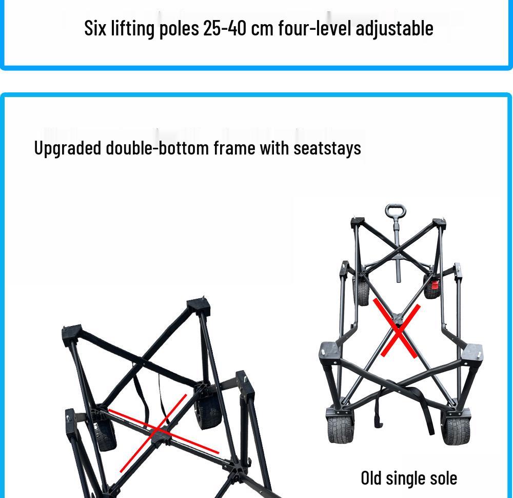 167x60 Folding Camping Table: Double Layer, 500kg Load Capacity, Portable for Car and Picnic