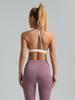 Sport-BH mit hohem Elastikanteil, Neckholder und integriertem Brustpolster für Yoga und Fitness
