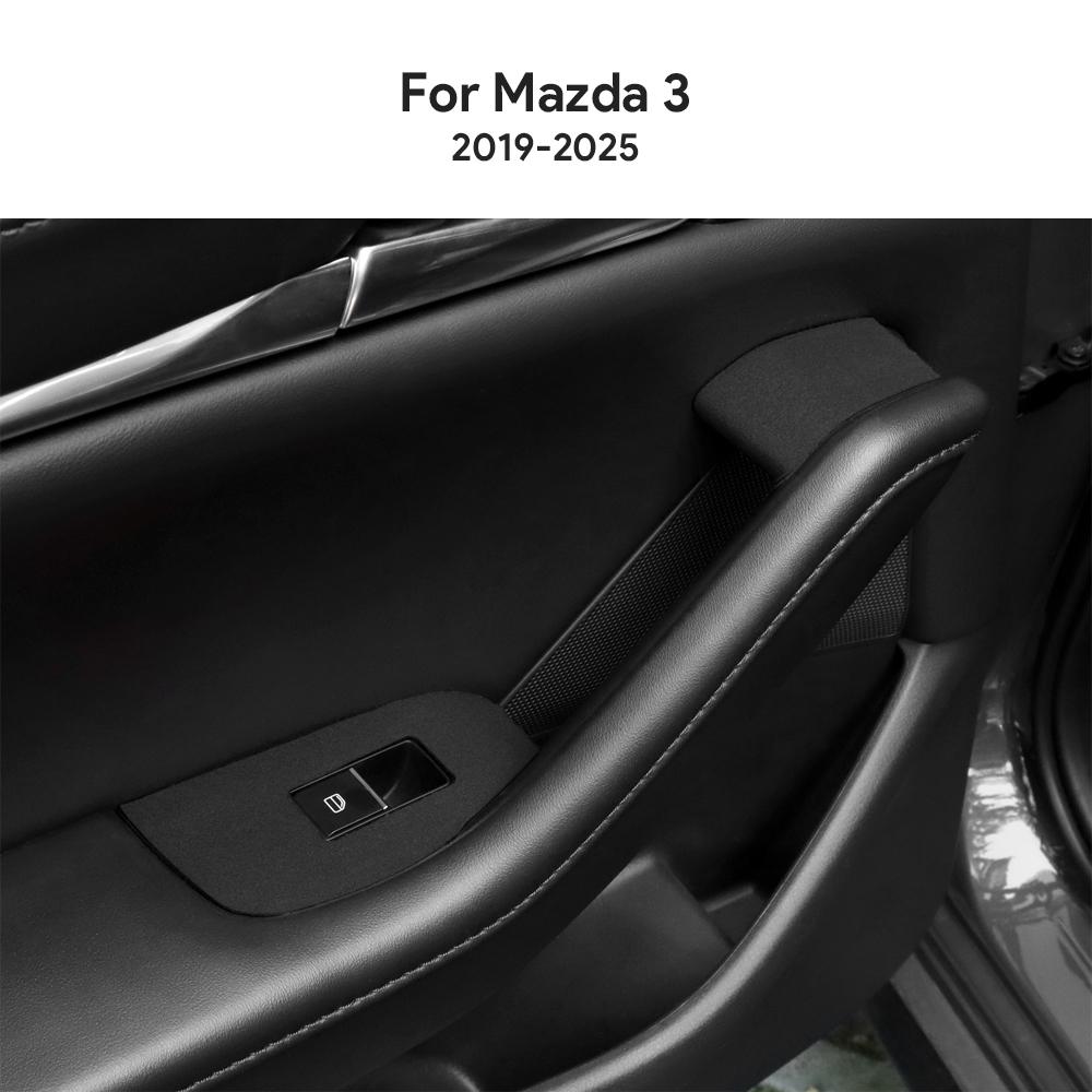 Premium Suede For Mazda 3 BP M3 2019 2020 2021 2022 2023 2024 2025 Mazda3 Axela LHD RHD Car Window Lift Panel Trim Sticker