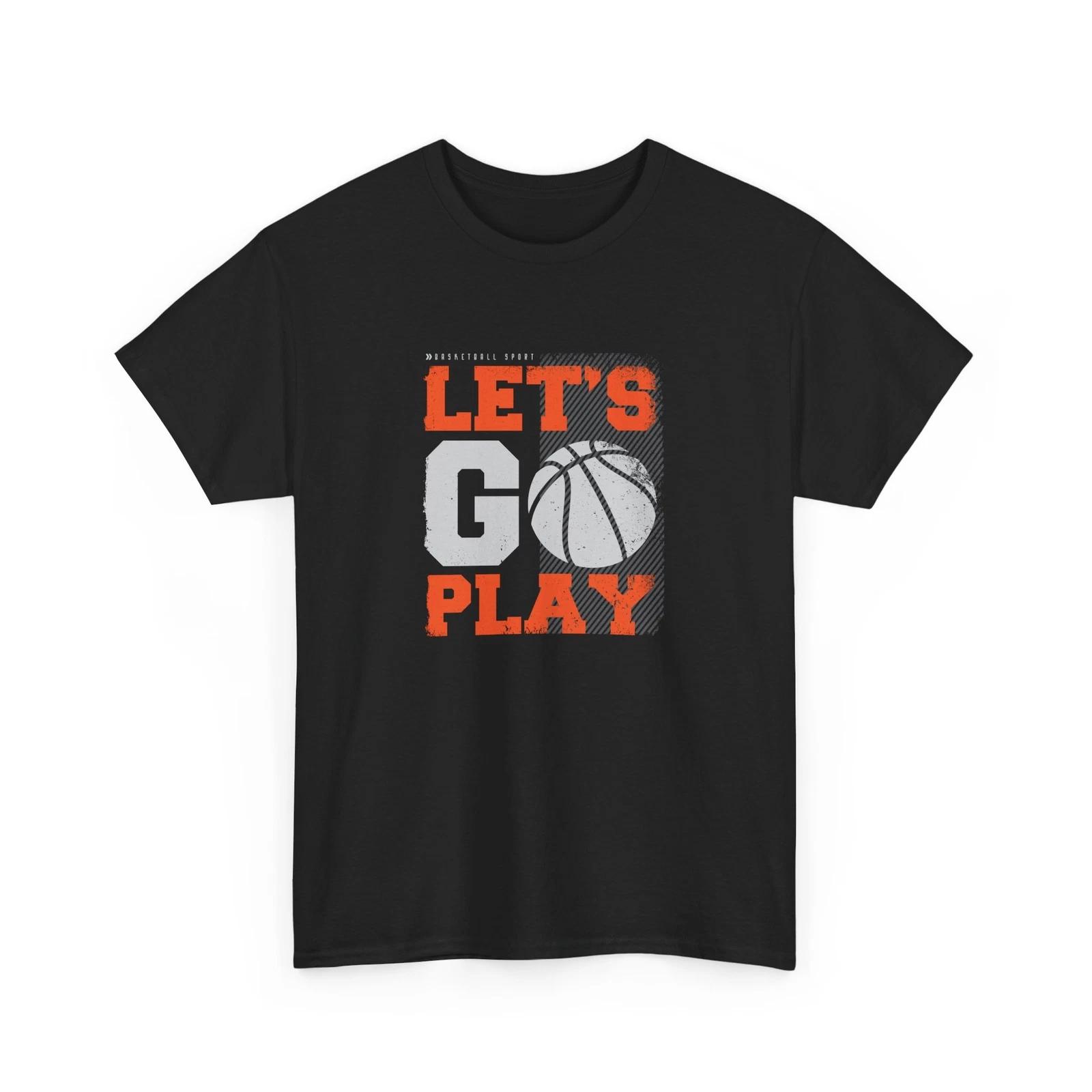 Basketball Team Spirit Tee | Hoops Court Graphic Shirt - Let s go play Shirt 2XL