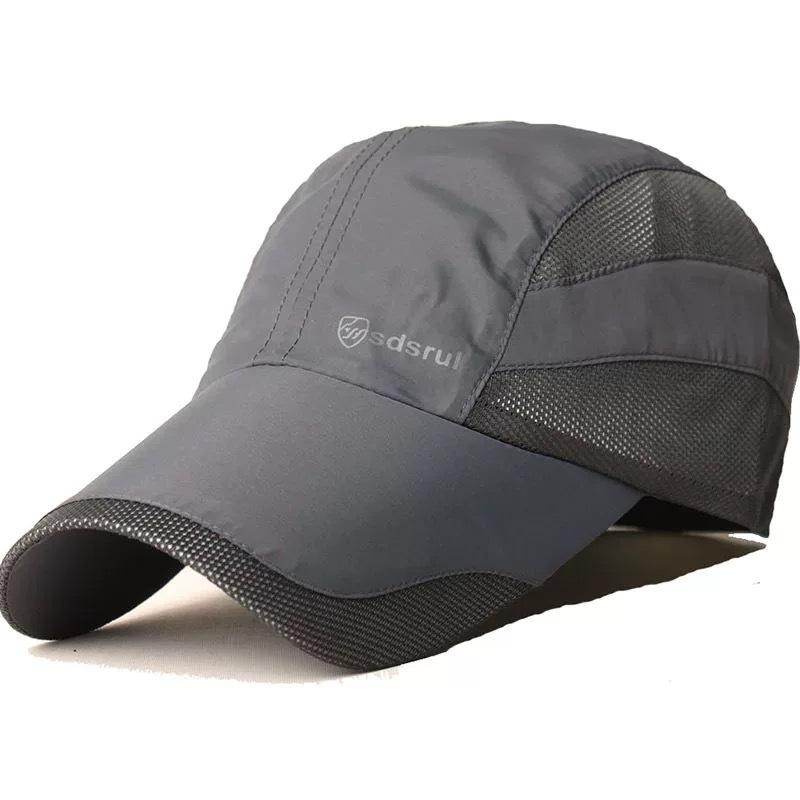 Men's hat spring and summer thin mesh breathable cap cool hat men's casual baseball cap sunscreen visor