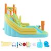 Inflatable Bounce House, 13.3 X 11.4 X 8.4 Ft Inflatable Bounce House Water Slide, Bouncer Castle with Climbing Wall, Double Tall Slides, Splash Pool