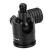 Ball Head Aluminum Alloy 360 degrees  Rotating Ball Head with 1 4 Threaded Port for Camping Equipment