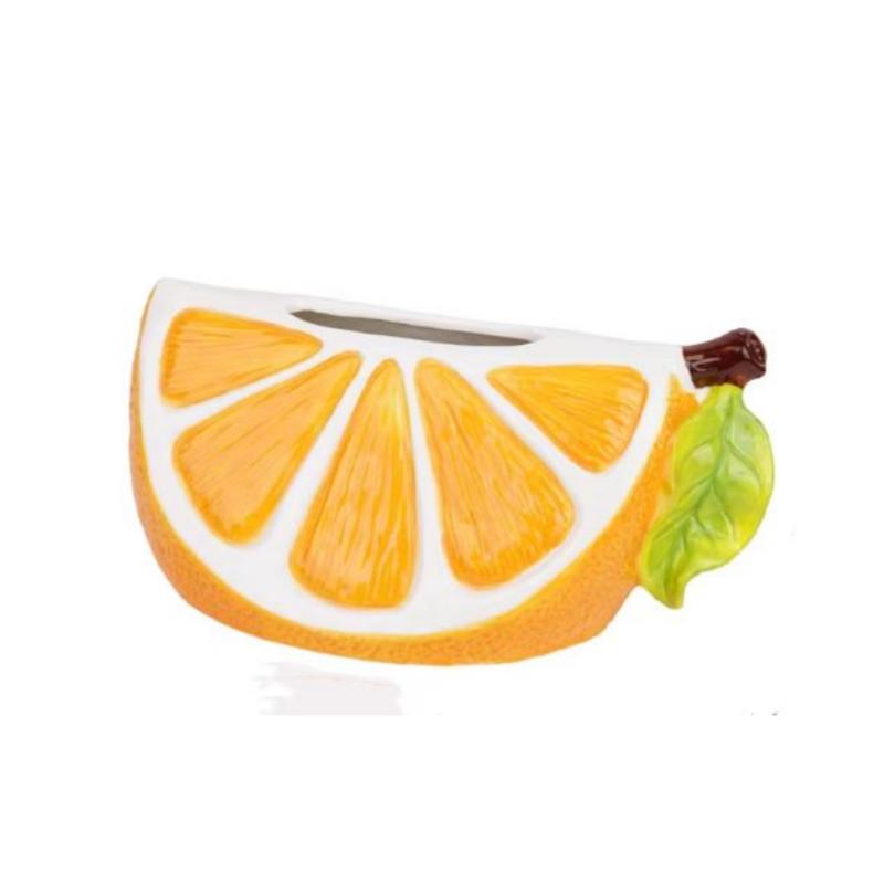 BRCeramic Tissue Box Cartoon Orange Lemon Toilet Paper Box Living Room Desk Storage Napkin Holder Home Decoraction LuxuryEY