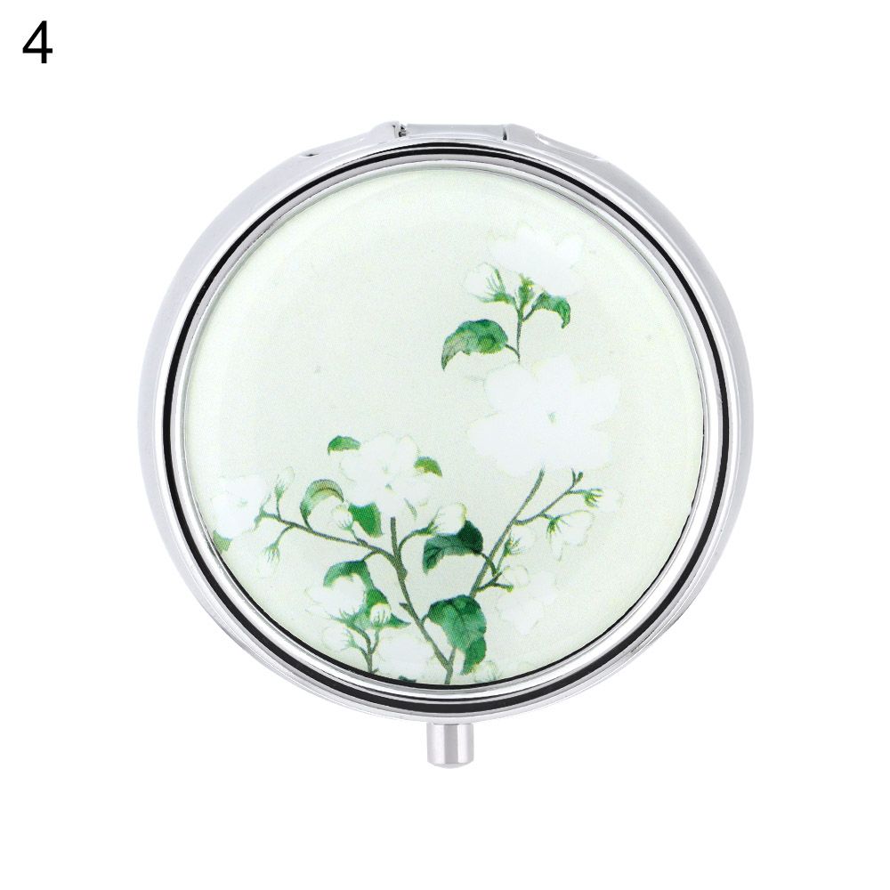 Metal Portable Travel Pill Box Medicine Organizer Pill Cases Makeup Storage Container