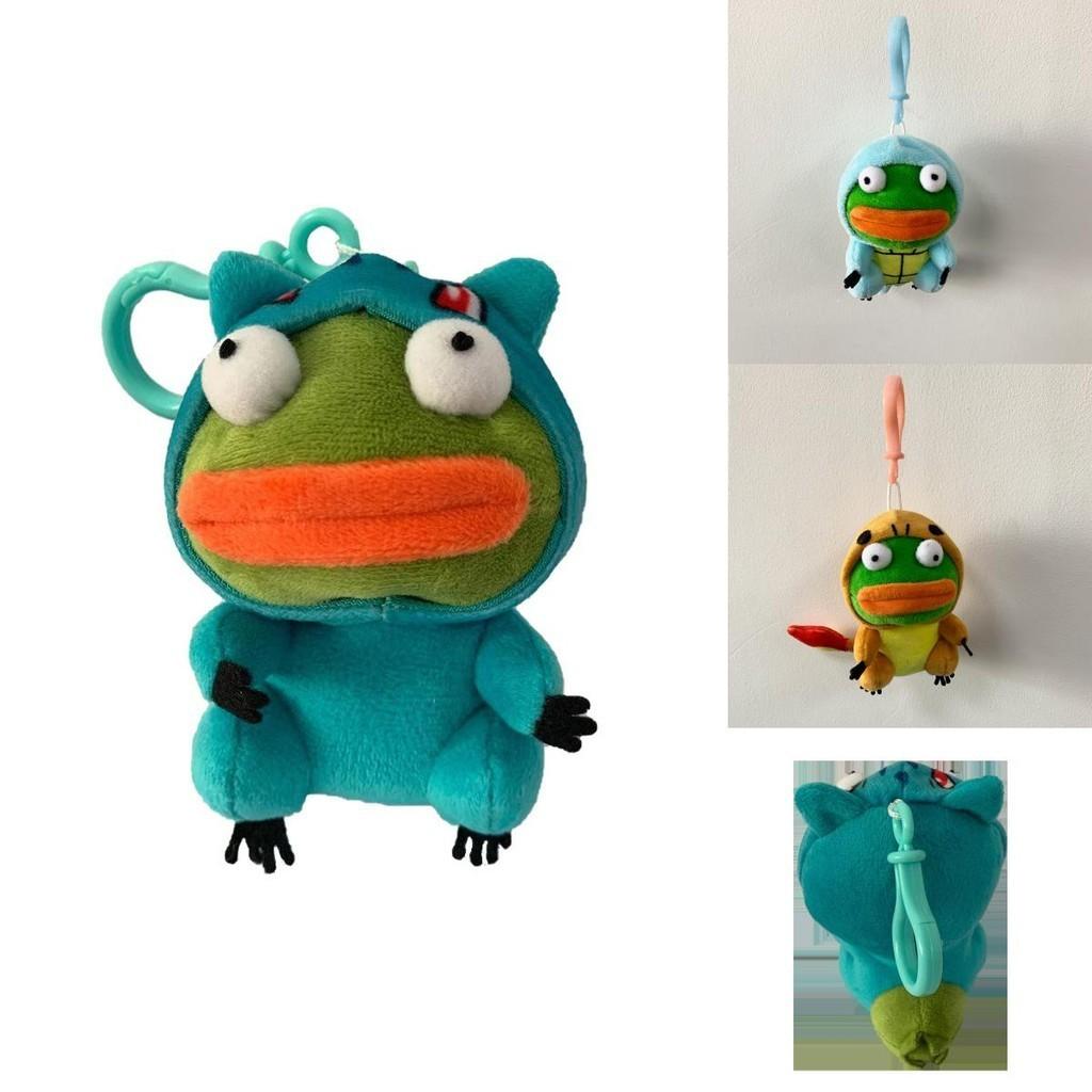 Portachiavi Peluche Rana Pepe Carina Ciondolo Bambola Pikachu Regalo per Bambino