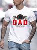 Unisex Fathers Day Tshirt French Letter Print Papa Slogan Graphic Short Sleeve Tee Casual Family Gift Tops For Dad Birthday Prese