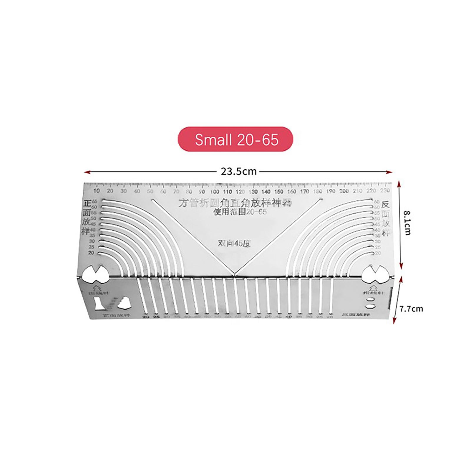 

Инструмент для маркировки углов и дуг, регулируемый линейный дуговой разметчик двойного назначения, инструмент для гибки квадратных труб, инструмент для рисования параллельных линий 20-65mm
