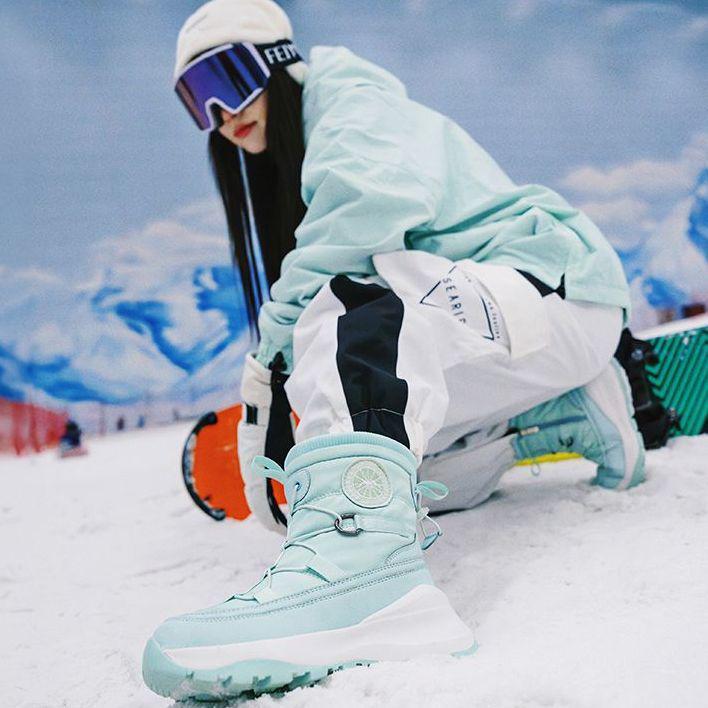 -40° Cold-Proof Women's Cotton Winter Boots: Warm, Short Tube, Thick-Soled, Non-Slip, Waterproof Outdoor Snow Footwear.
