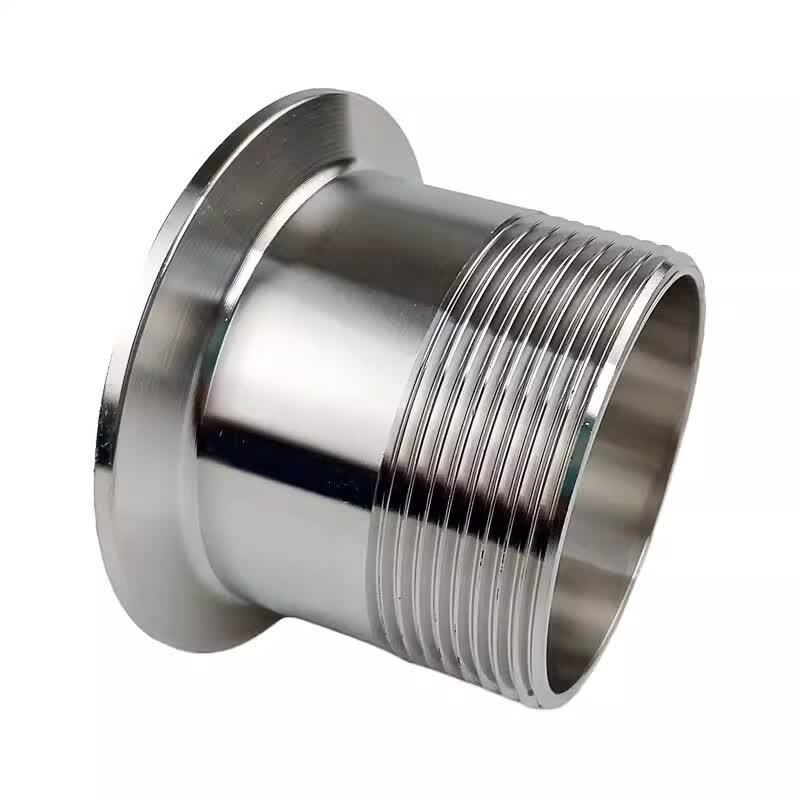Stainless Steel Sanitary Quick-Install External Thread Clamp Connector