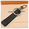 Auth Dragonne Aerogram Key Holder Leather Metal Lv8810ba