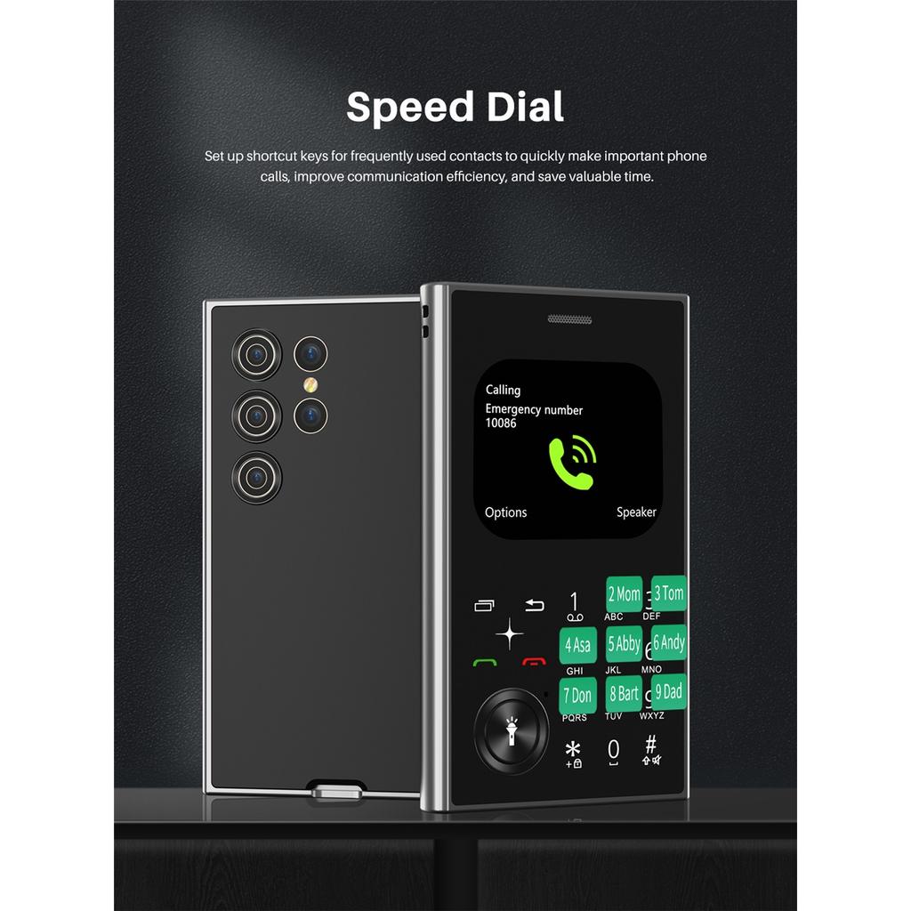 2 Pieces Stylish Mini 2G Mobile Phone