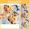Cute Capybara Plush Keychain Travel Toy With Vibrating Feature For Kids Gift