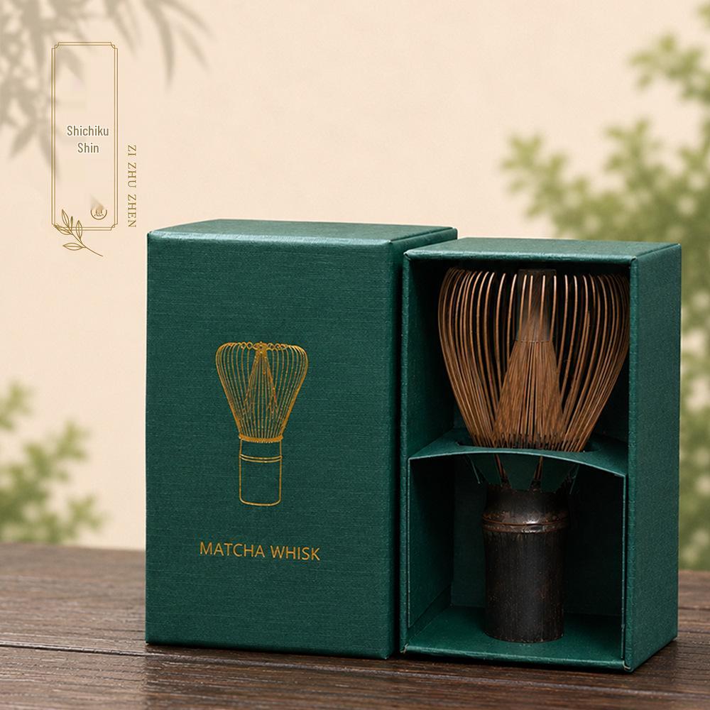 Luxury Matcha Whisk Set: 100-Prong Whisk & Gift Box for Japanese Tea Ceremony
