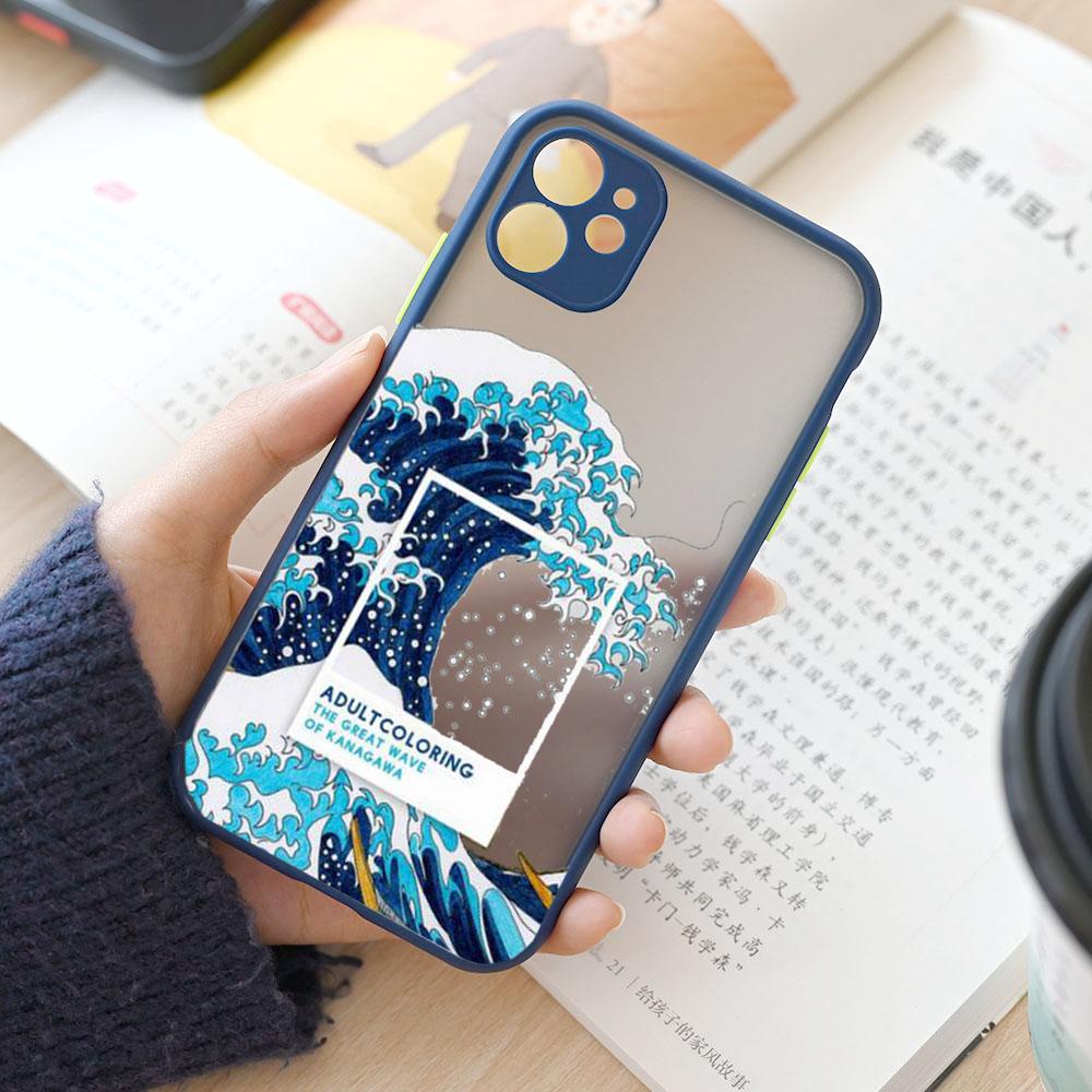 Fashion Japan The Great Wave Off Kanagawa Phone Case For iPhone 15 14 13 12 11 Pro Max Mini XS X XR 7 8 Plus Cover Art Fundas
