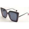 Smoke Square Ladies Sunglasses 10265028.cgr Blksmk