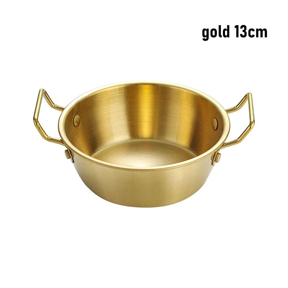 1Pcs Kitchen Tableware Stainless Steel Bowl with Handle Sauce Seasoning Dish Durable Rice Bowls