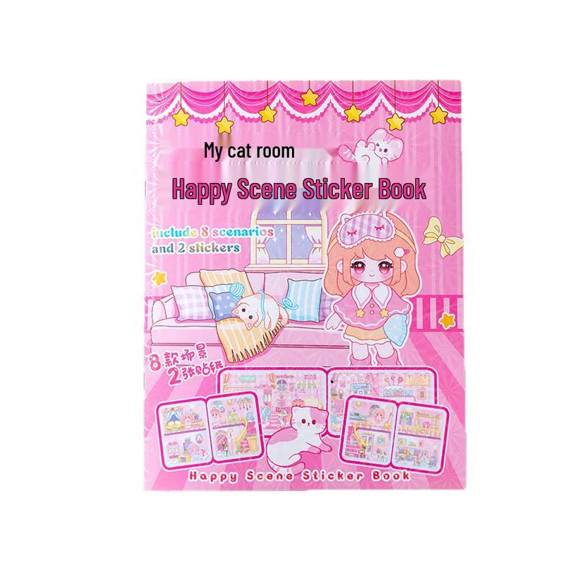 Student DIY Sticker Book: Quiet Scene Edition for Journaling & Gifts