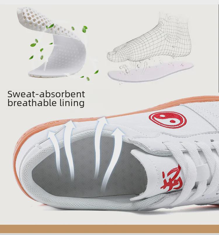 Chenjiagou Tai Chi Kung Fu Sports Shoes: Genuine Leather Martial Arts Training Footwear for Men & Women